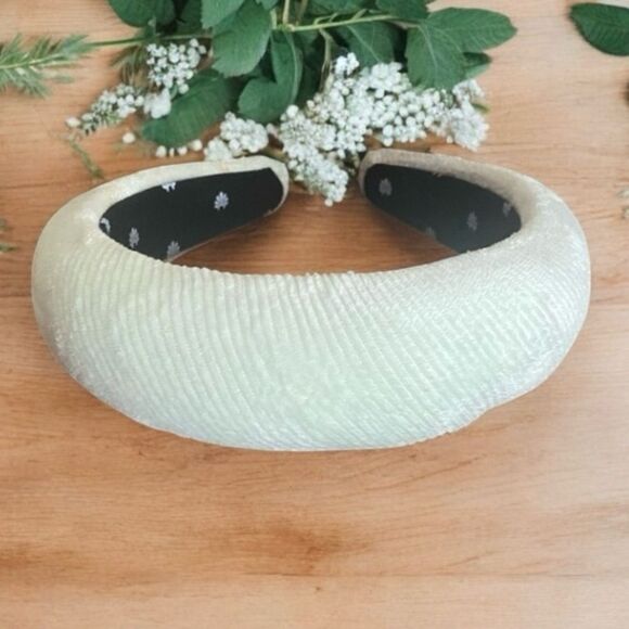 LELE SADOUGHI CORDUROY RIBBED HEADBAND MINT GREEN - Picture 1 of 7